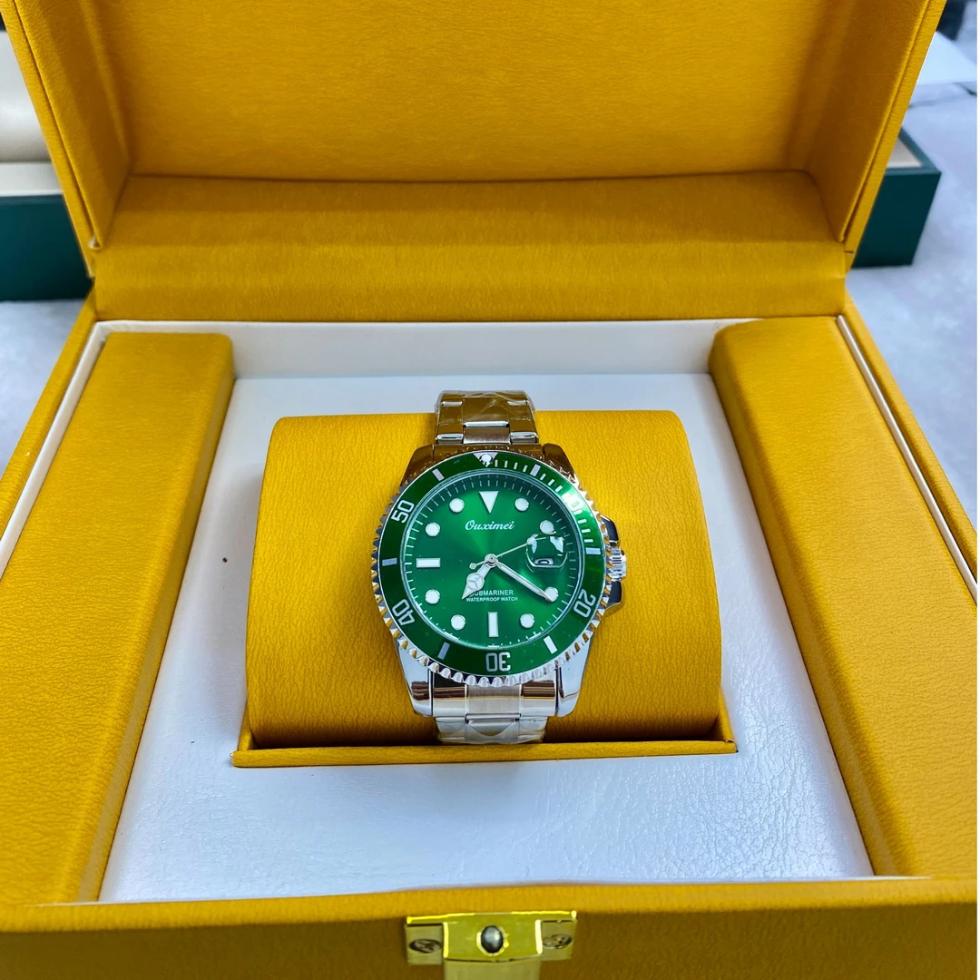 M商务时尚经典水鬼系列夜光男士手表