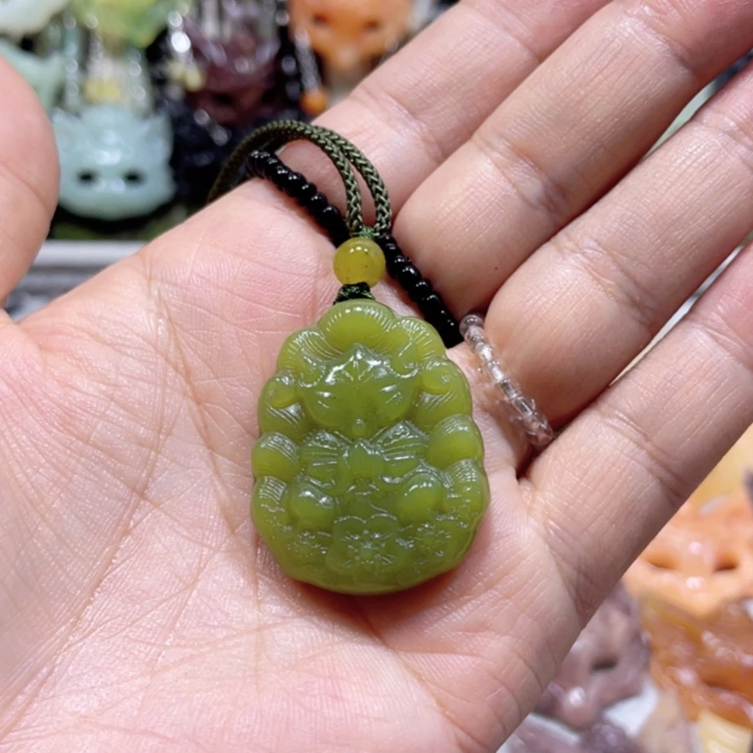 【闪购商品】岫玉未镶嵌颈饰54吊坠