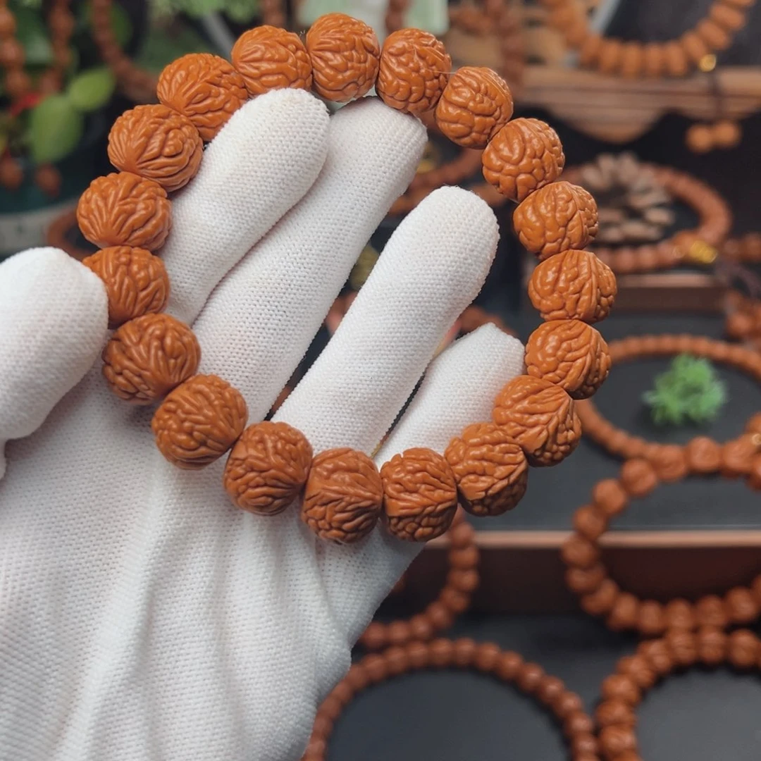 吊坠桃核1.6红皮荔枝手串