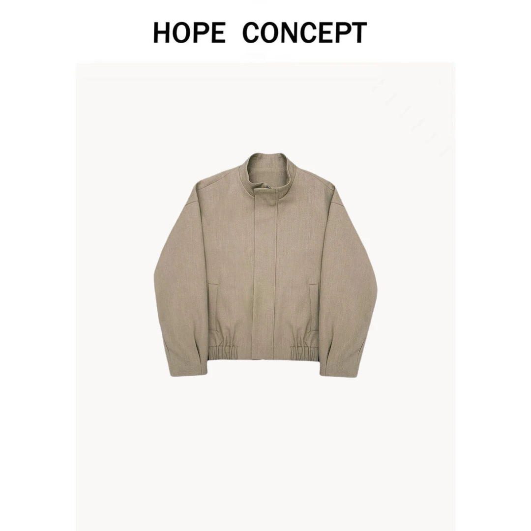 25073#HOPECONCEPT城市里松弛行走的时髦精 极简质感男女同款夹克