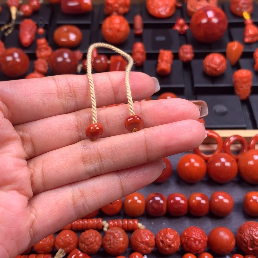 未镶嵌弟子珠南红玛瑙