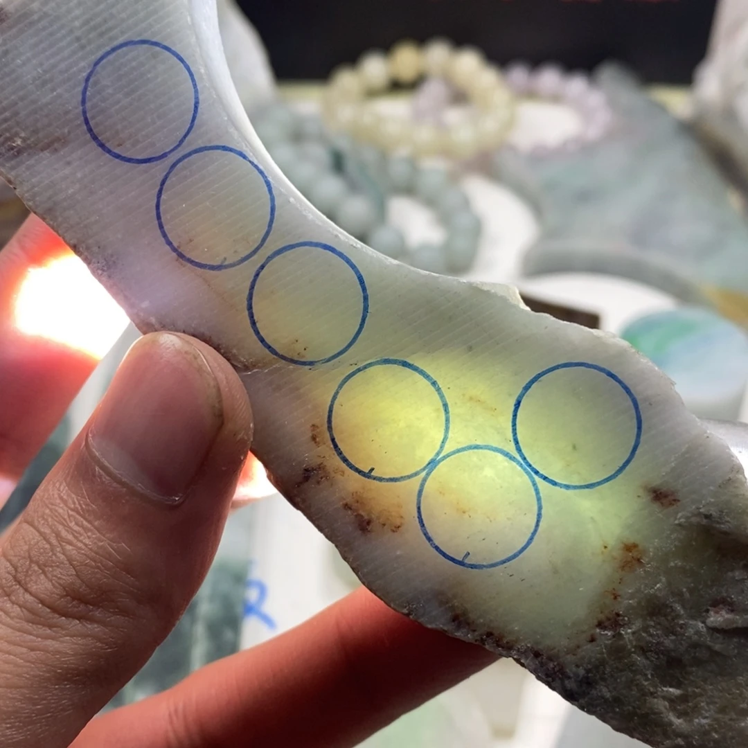 翡翠散珠天然缅甸翡翠A货16