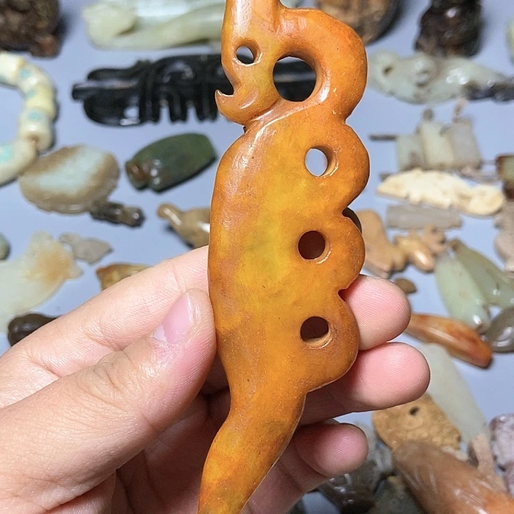 和田玉未镶嵌颈饰34