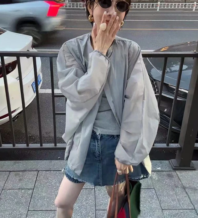 6598【PINGJIE】2025款防晒外套）时尚休闲潮流舒适百搭洋气外套