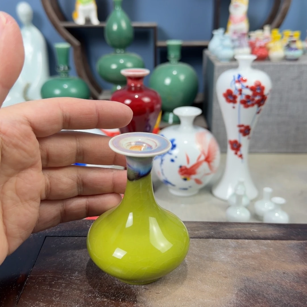 陶瓷手工小花器摆件