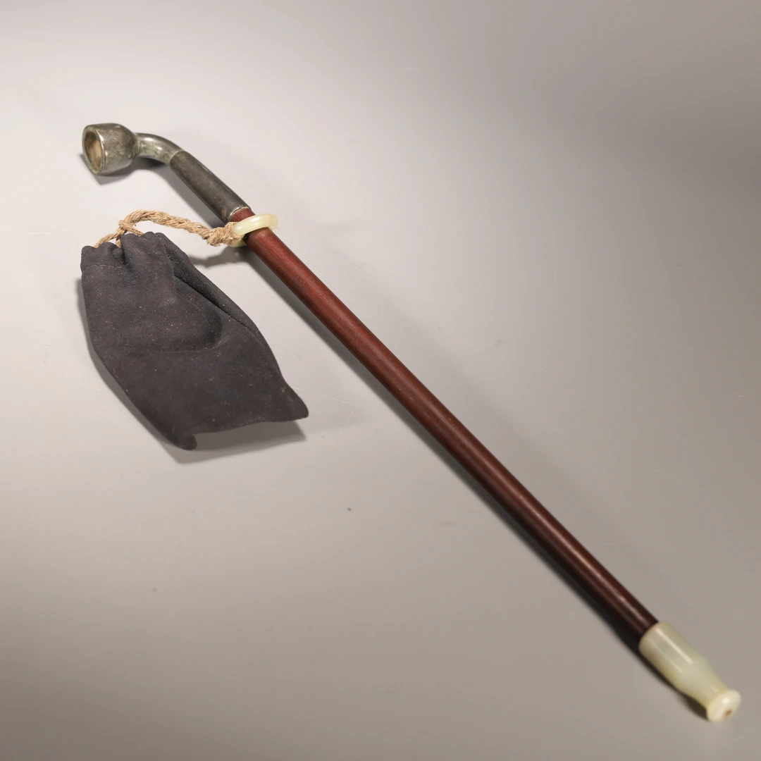 HY06 清代 和田玉嘴烟袋