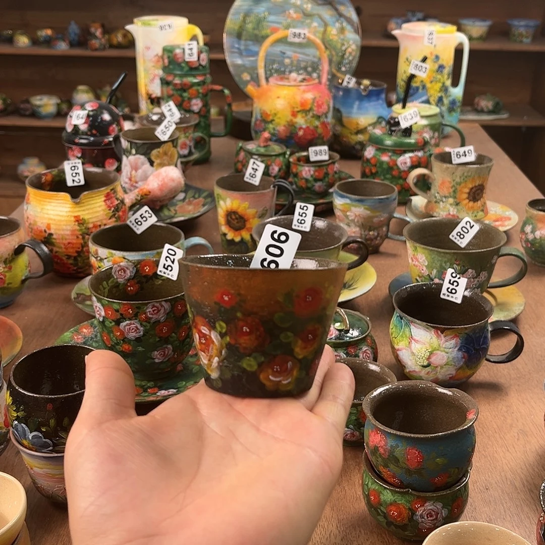 纯纯莫奈油画风主人杯