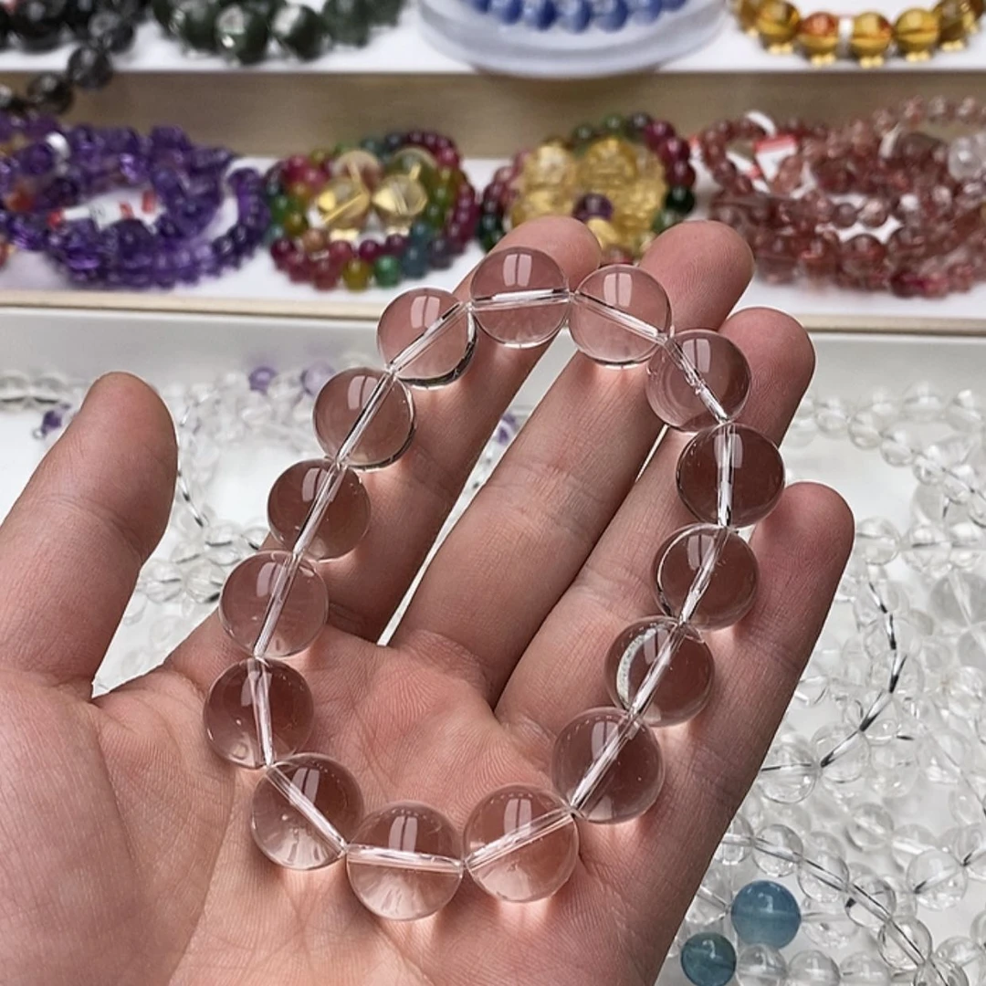 【闪购商品】水晶手链未镶嵌天然白水14.5