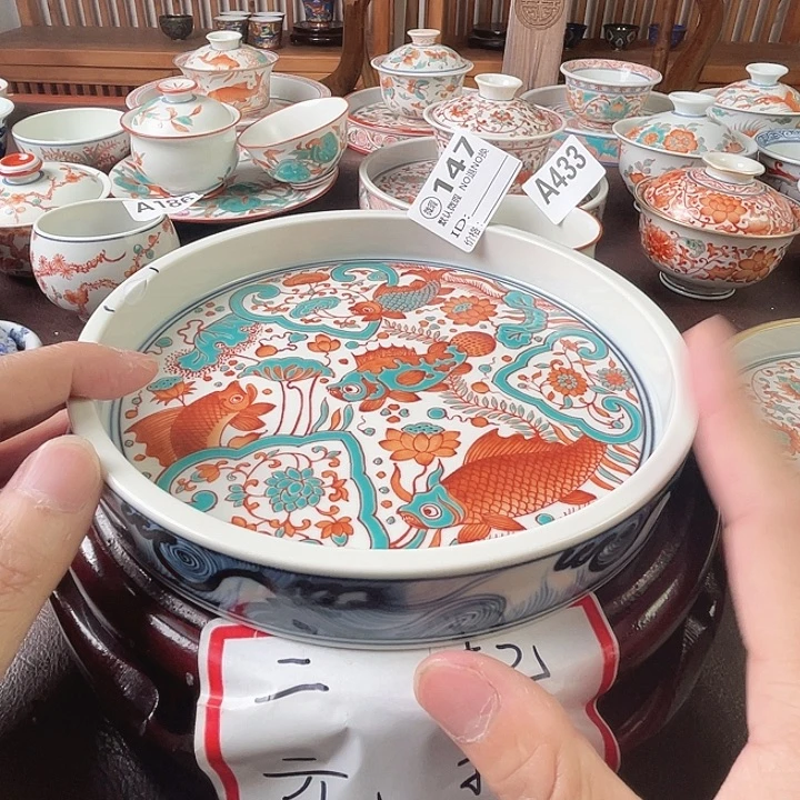 景德镇陶瓷手绘壶承瑕品147