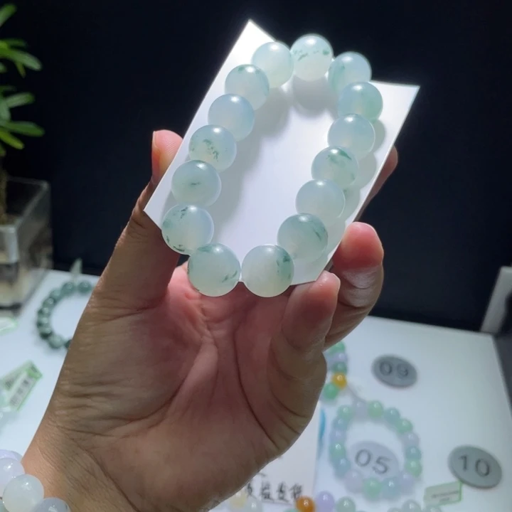 未镶嵌定制翡翠天****号翡翠卡14.5