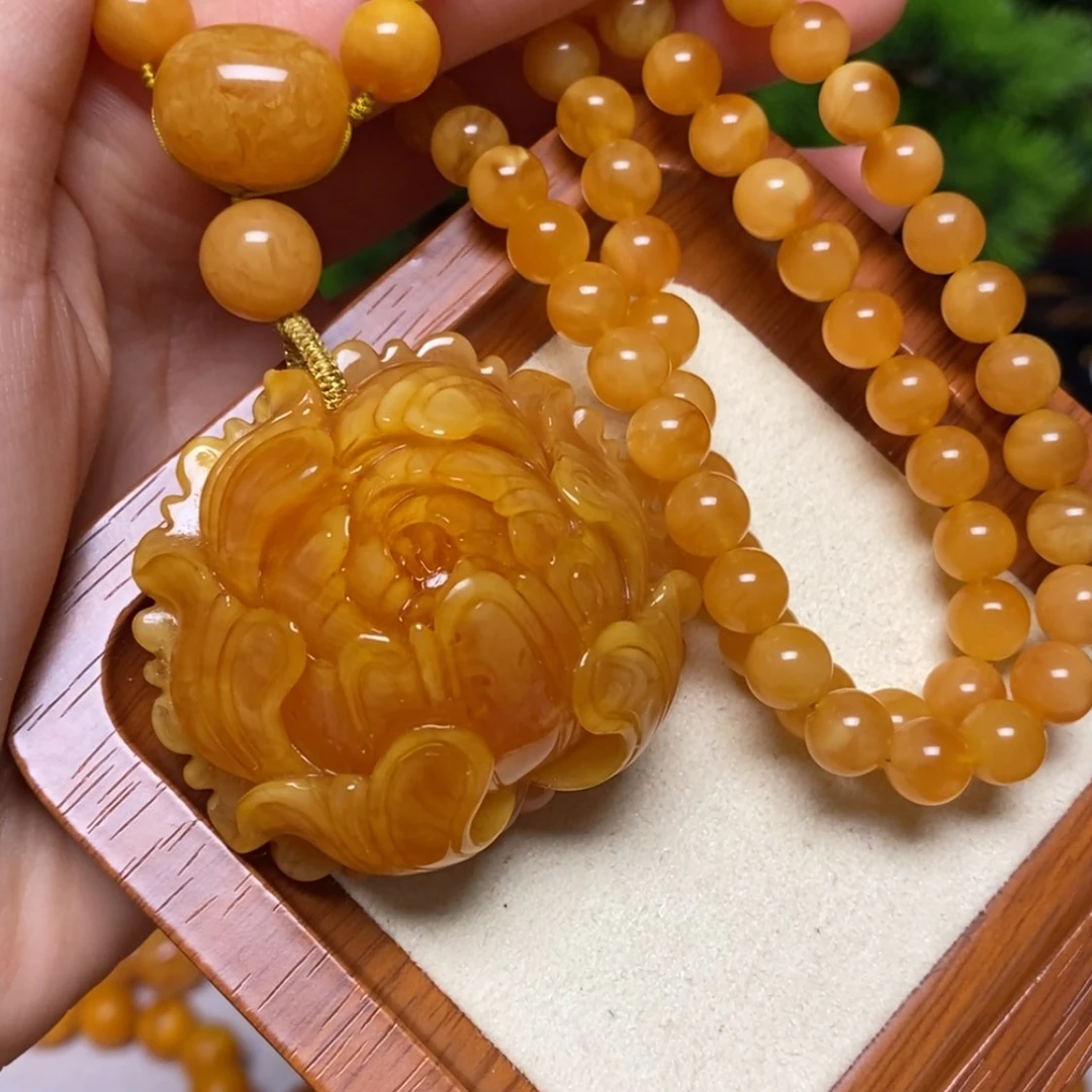 【闪购商品】蜜蜡颈饰未镶嵌项链