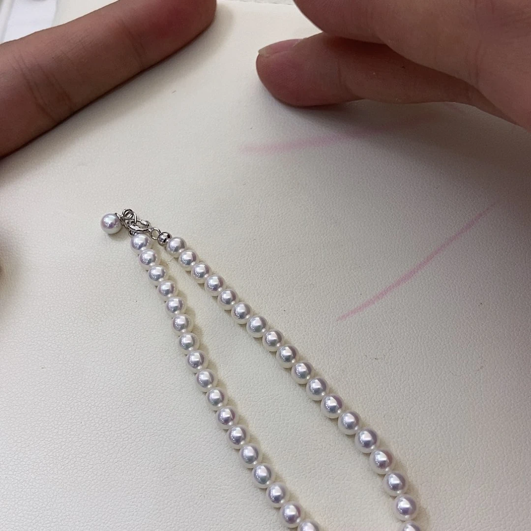 银S925镶嵌手链淡水珍珠