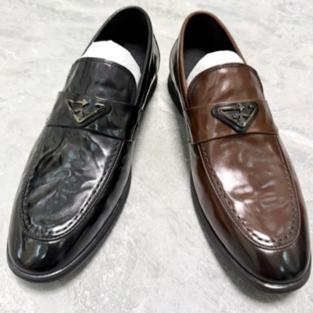 H756588-E1/-E2男士经典休闲潮流皮鞋，一脚蹬款真皮休闲鞋鞋子