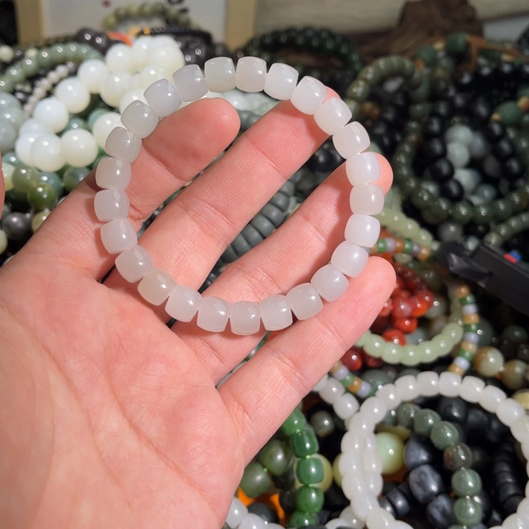 和田玉手链未镶嵌@*@