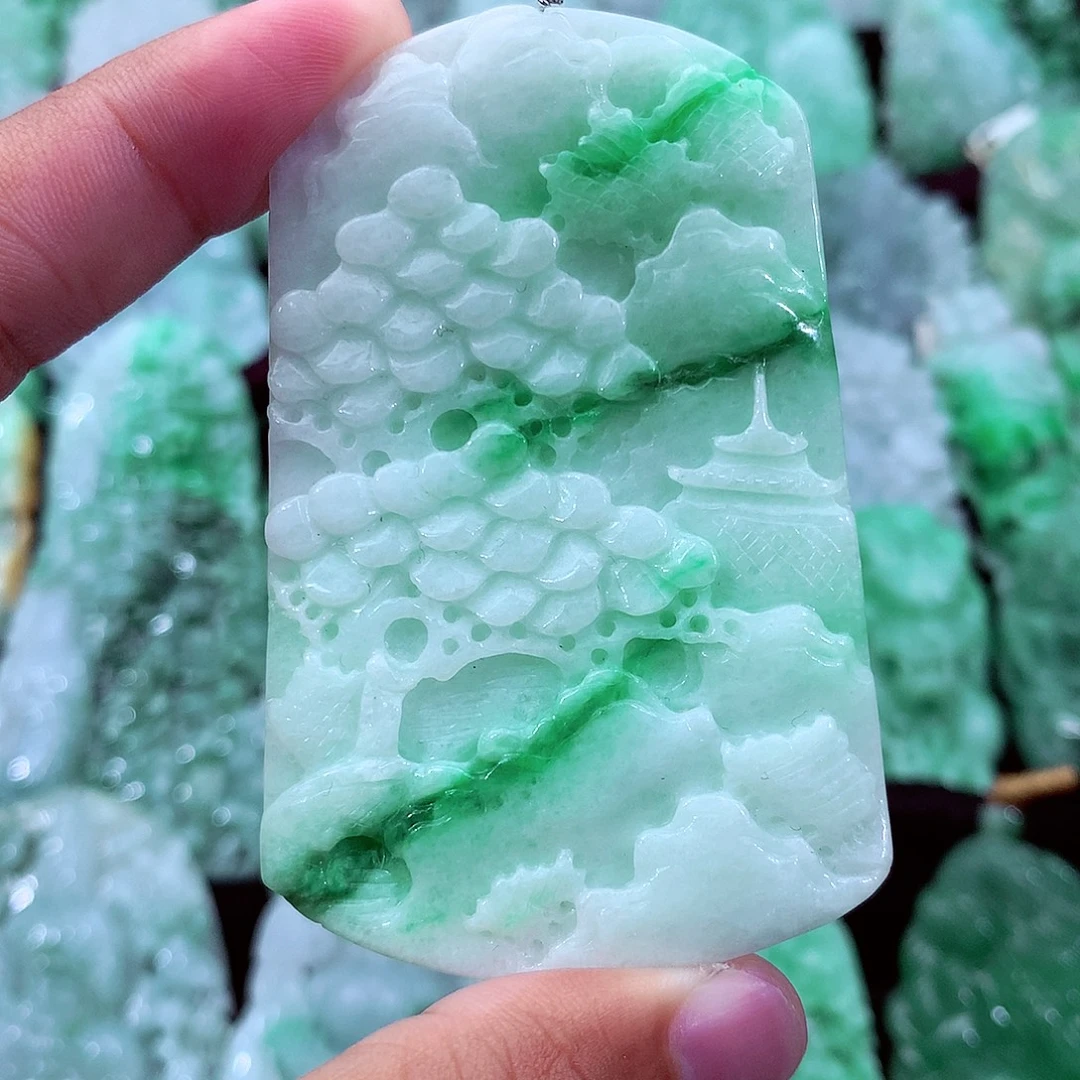 翡翠未镶嵌吊坠(不含链)