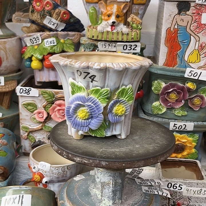 粗陶材质多肉花盆