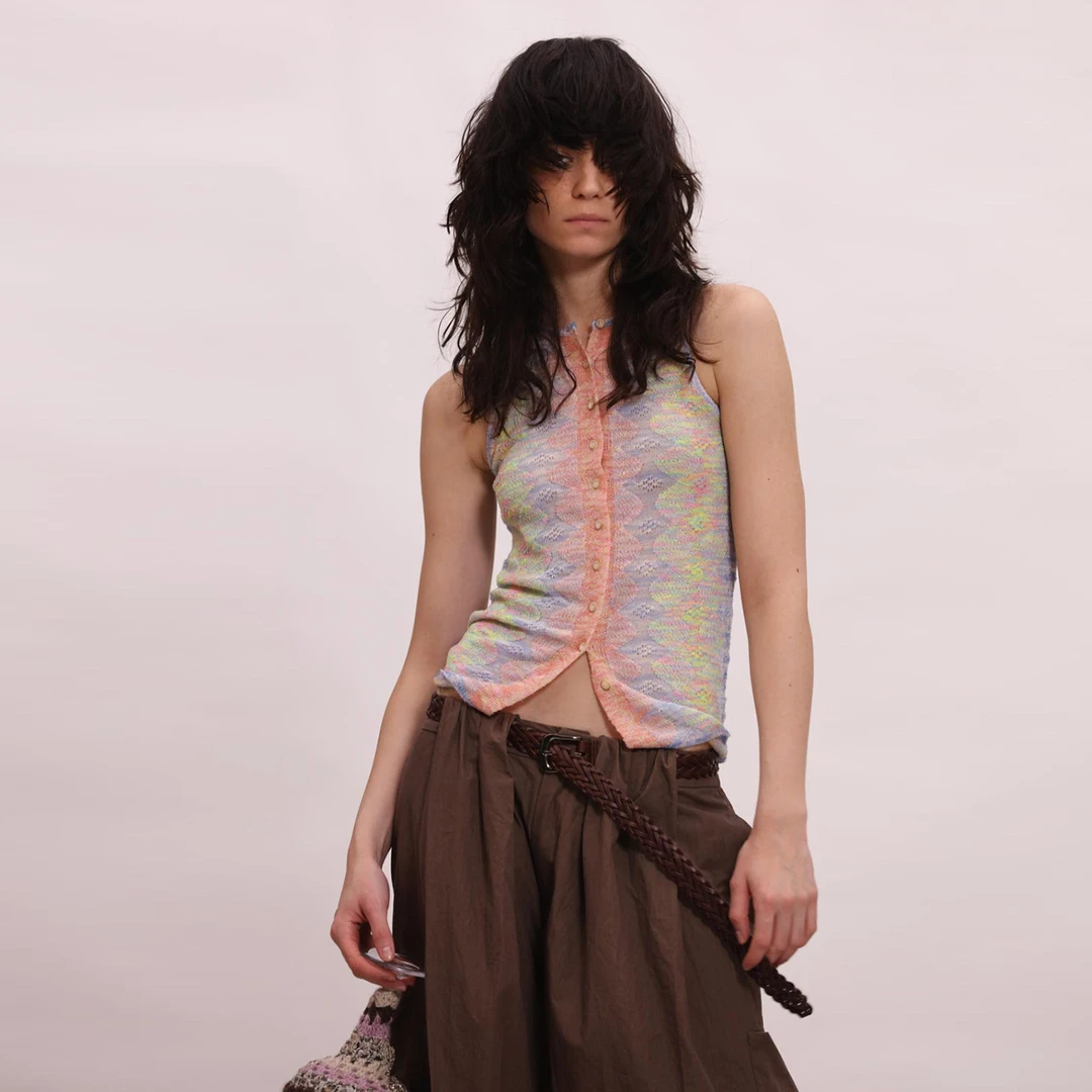 SHELLE ARTISTE设计师品牌 进口纱毛织背心 DSC买手店 BY6S34020