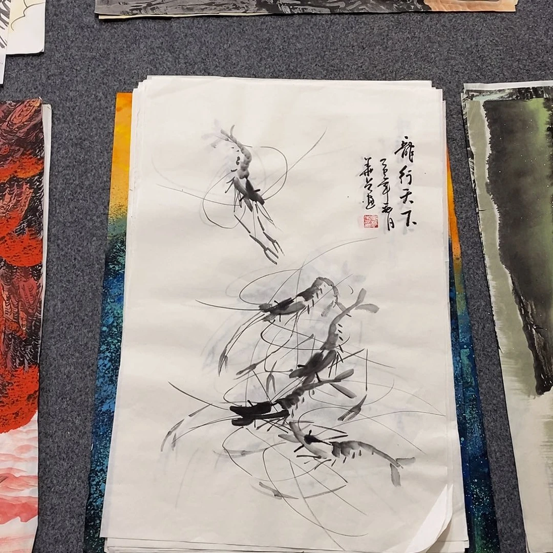 国画画画真的画画