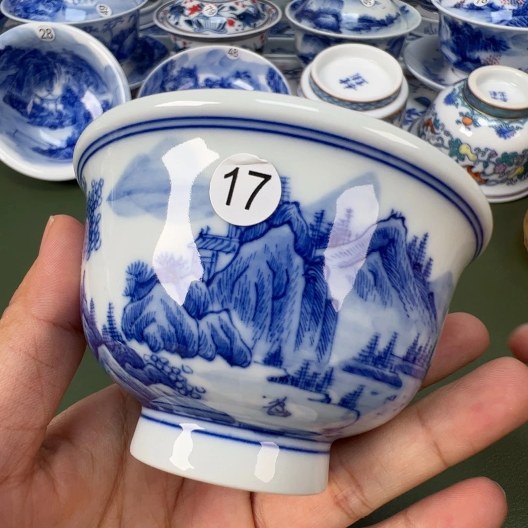 景德镇纯手工纯手绘茶具木木17