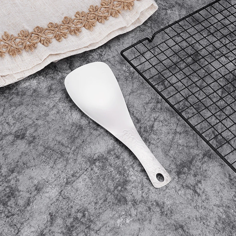 高端德系18-10冰裂纹饭勺 精品出法国 厚重盛饭打饭勺分餐勺