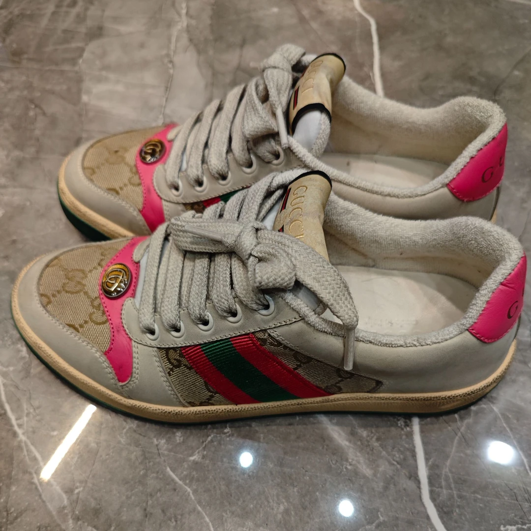 95新 GUCCI/古驰 麦殿/脏脏鞋36码拼色/250227MMKYQ02