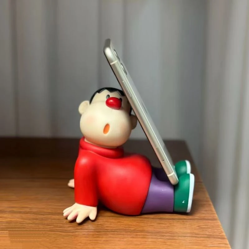 （高品质）胖虎手机支架创意桌面摆件呆萌Q版胖虎关节可动治愈潮玩