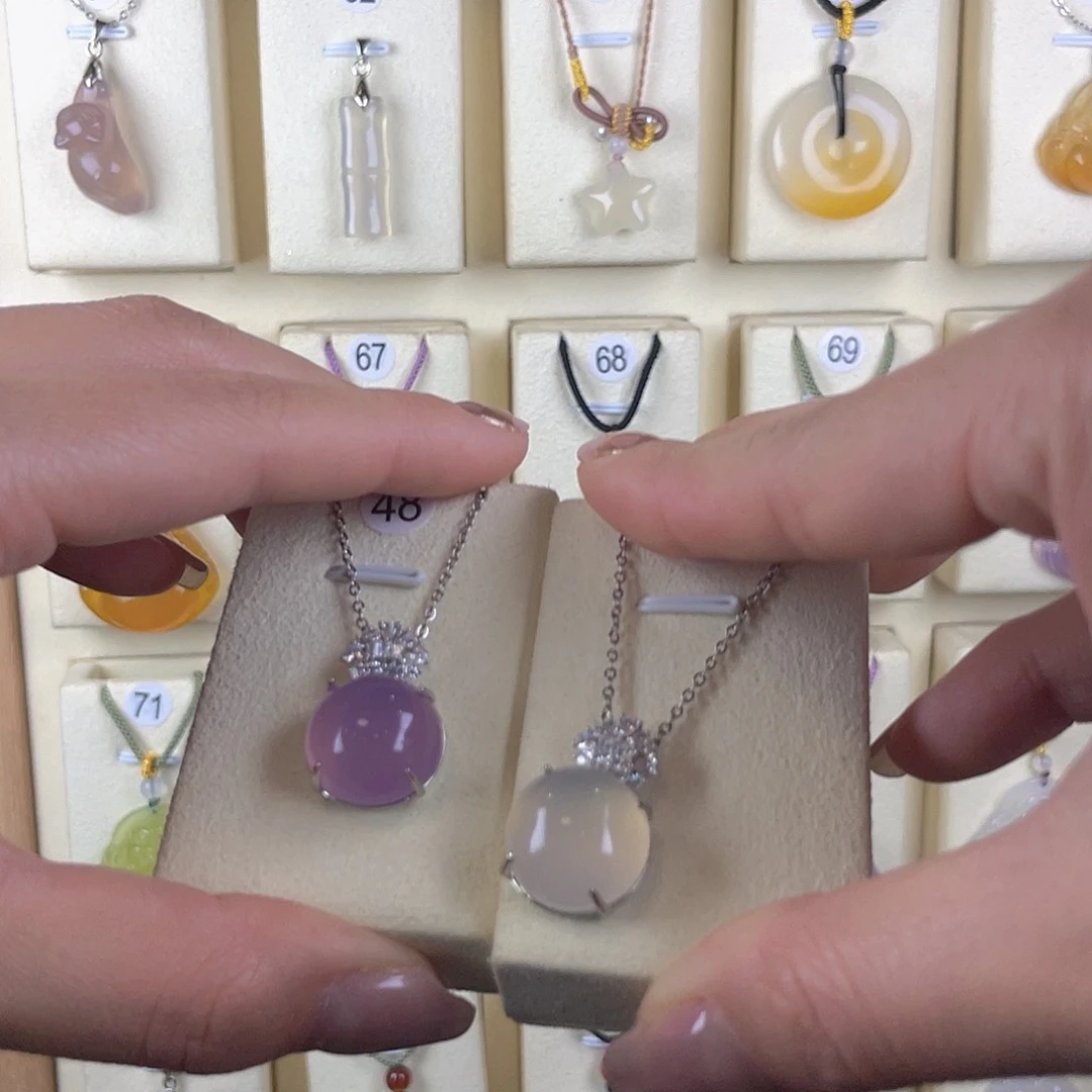 玛瑙/玉髓颈饰合金眼