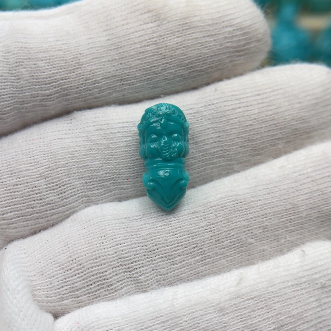 绿松石未镶嵌颈饰卡8-14-7