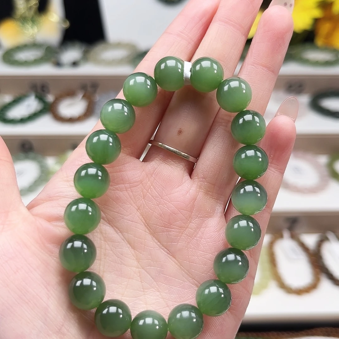 @***@和田玉未镶嵌手链