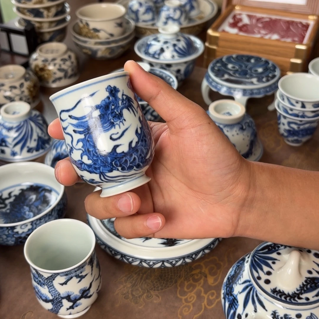 摆件景德镇手绘茶器