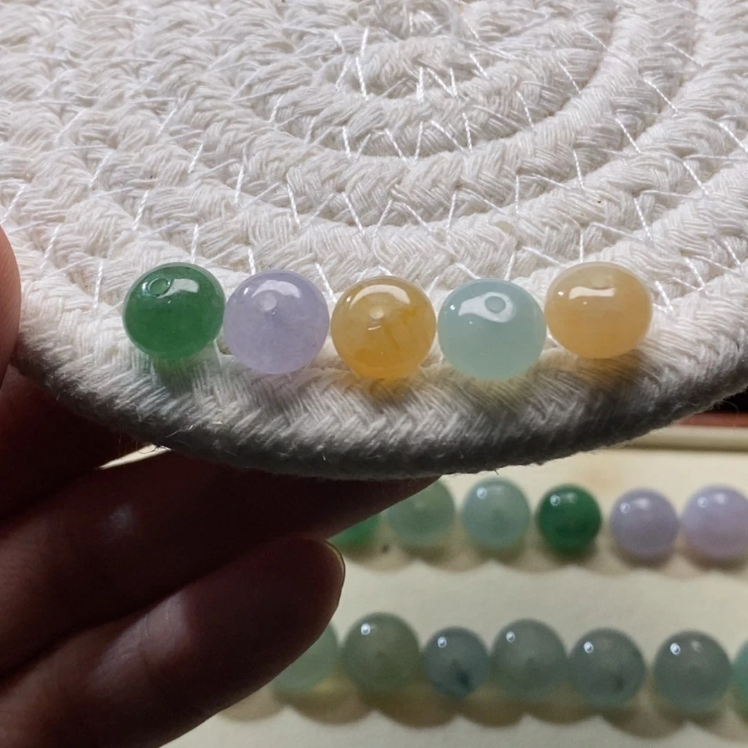 散珠翡翠嘴***咪9+天然翡翠A货散珠