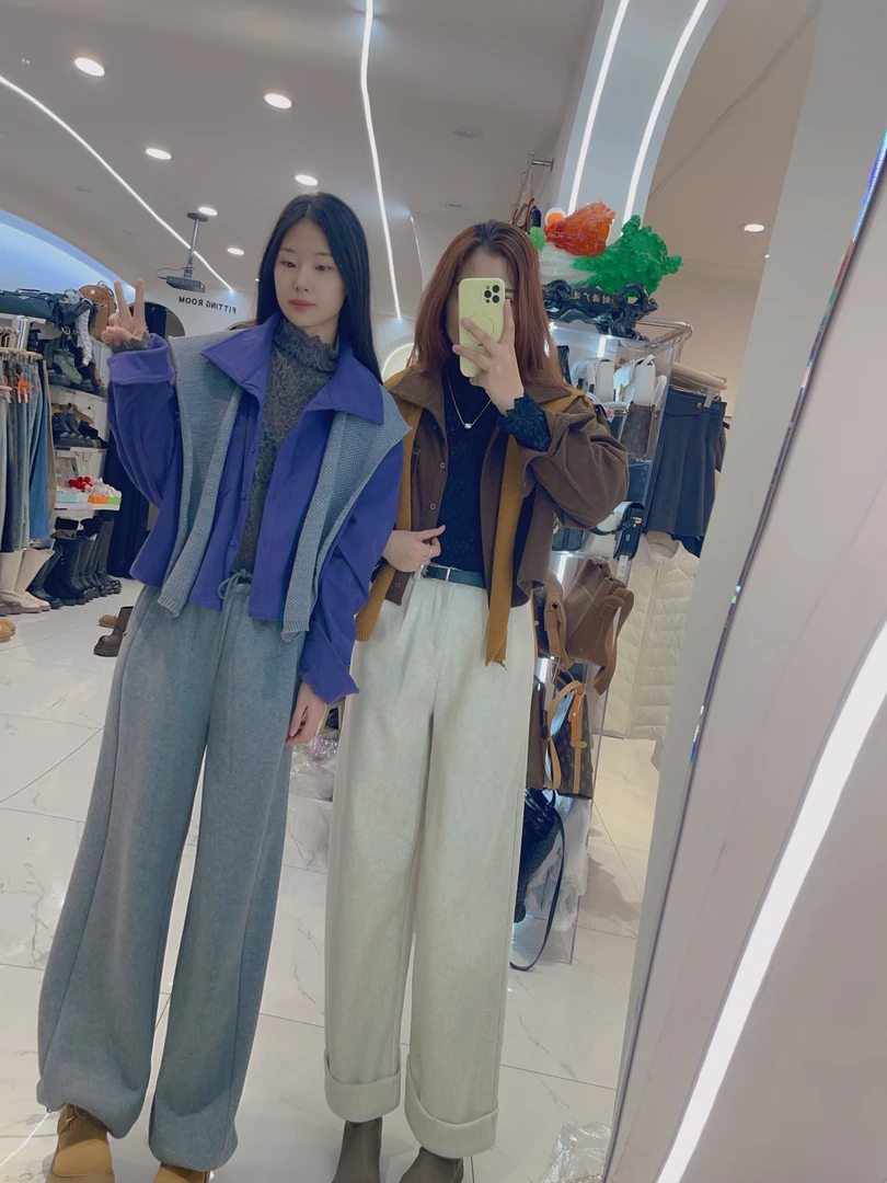 2025年春季新款裤子奶奶裤香蕉裤直筒裤