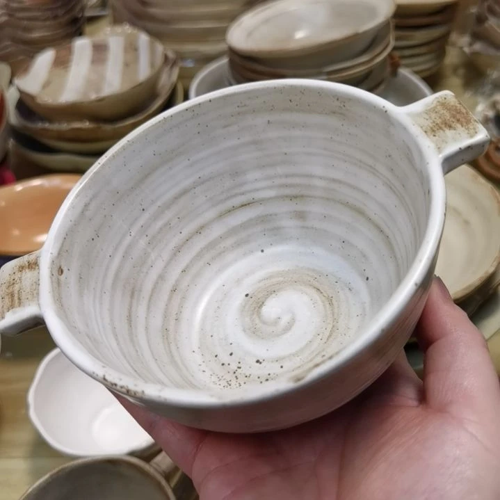 瓷片正品粗陶米饭碗一个