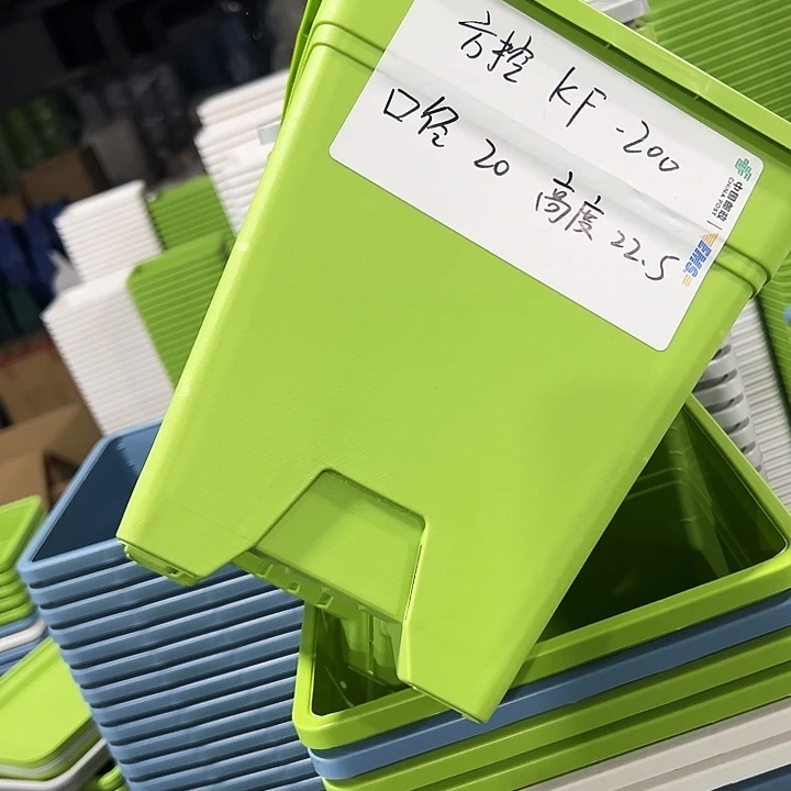 正品方盆口20高22果绿色6只带托