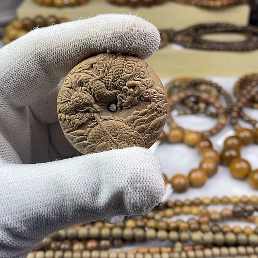 【闪购商品】檀香木手串/手链南***康印度老山檀香平安扣