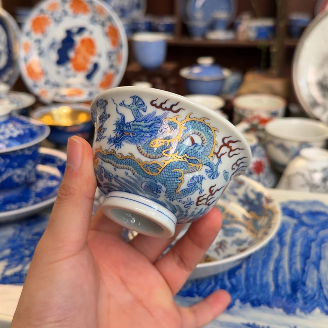 纯手工手绘陶瓷茶具