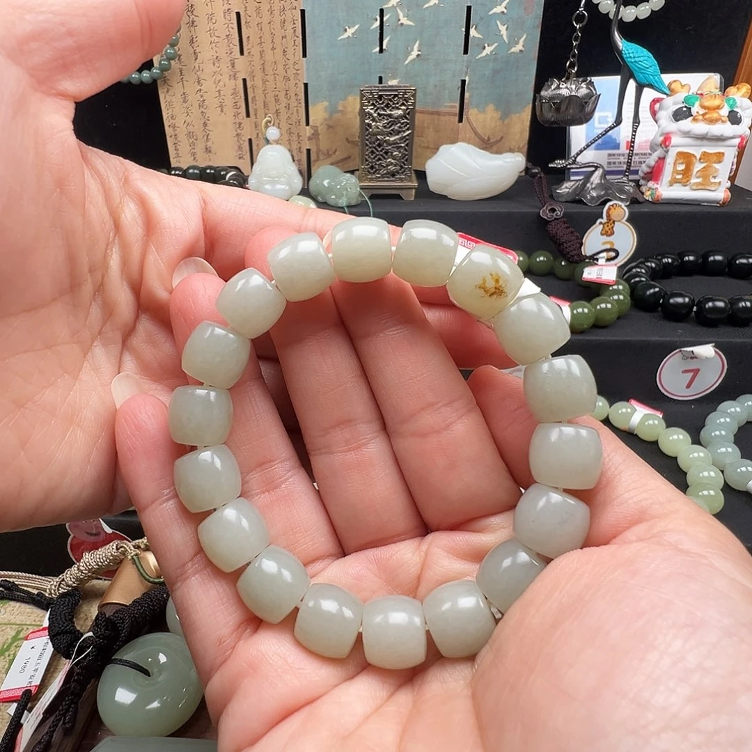 和田玉未镶嵌手链