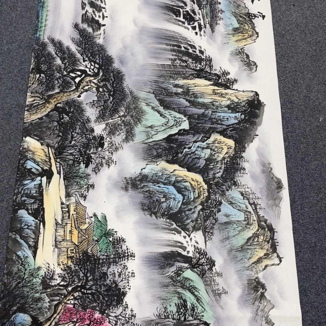 国画山水作品手绘