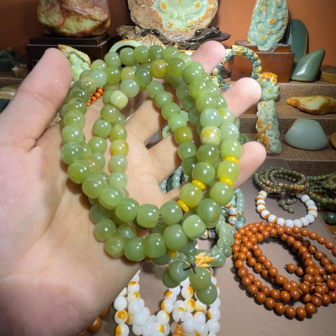 透闪石质玉108 9 ✖️10未镶嵌