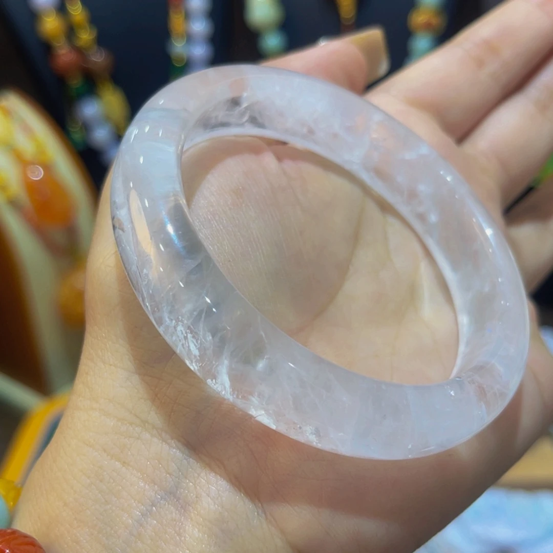 水晶手镯未镶嵌备注圈口