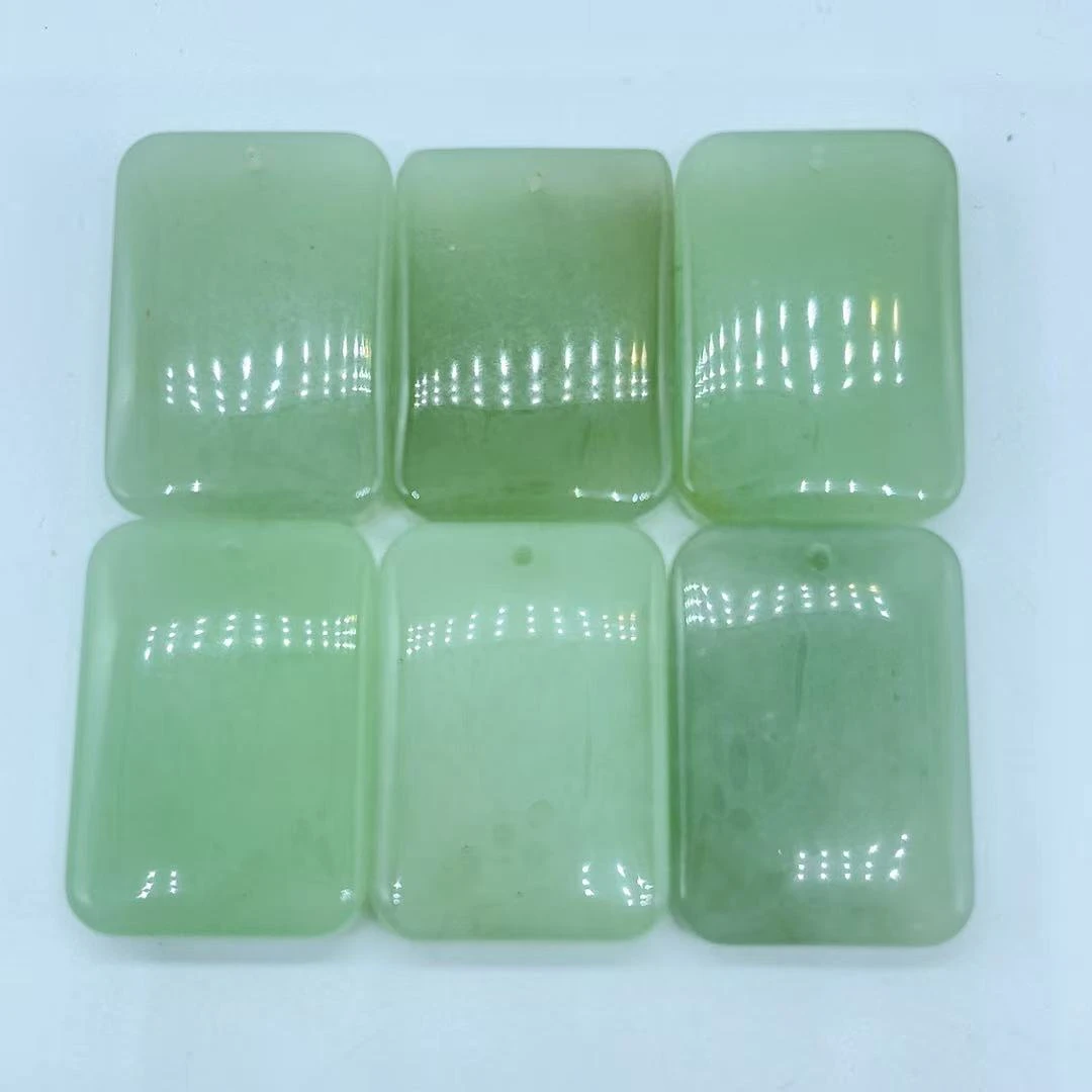 【玉美人】东陵玉平安无事牌吊坠约卡34（多样性发货拍一发一）