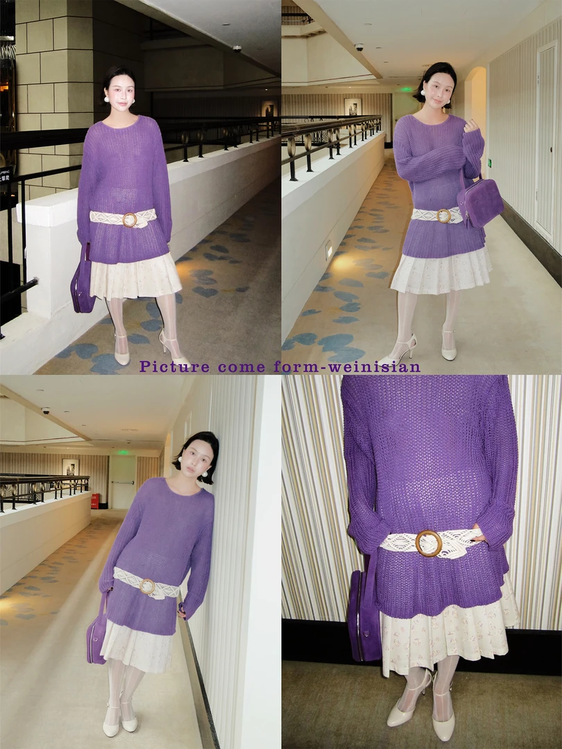 小众设计师镂空毛衣    250248