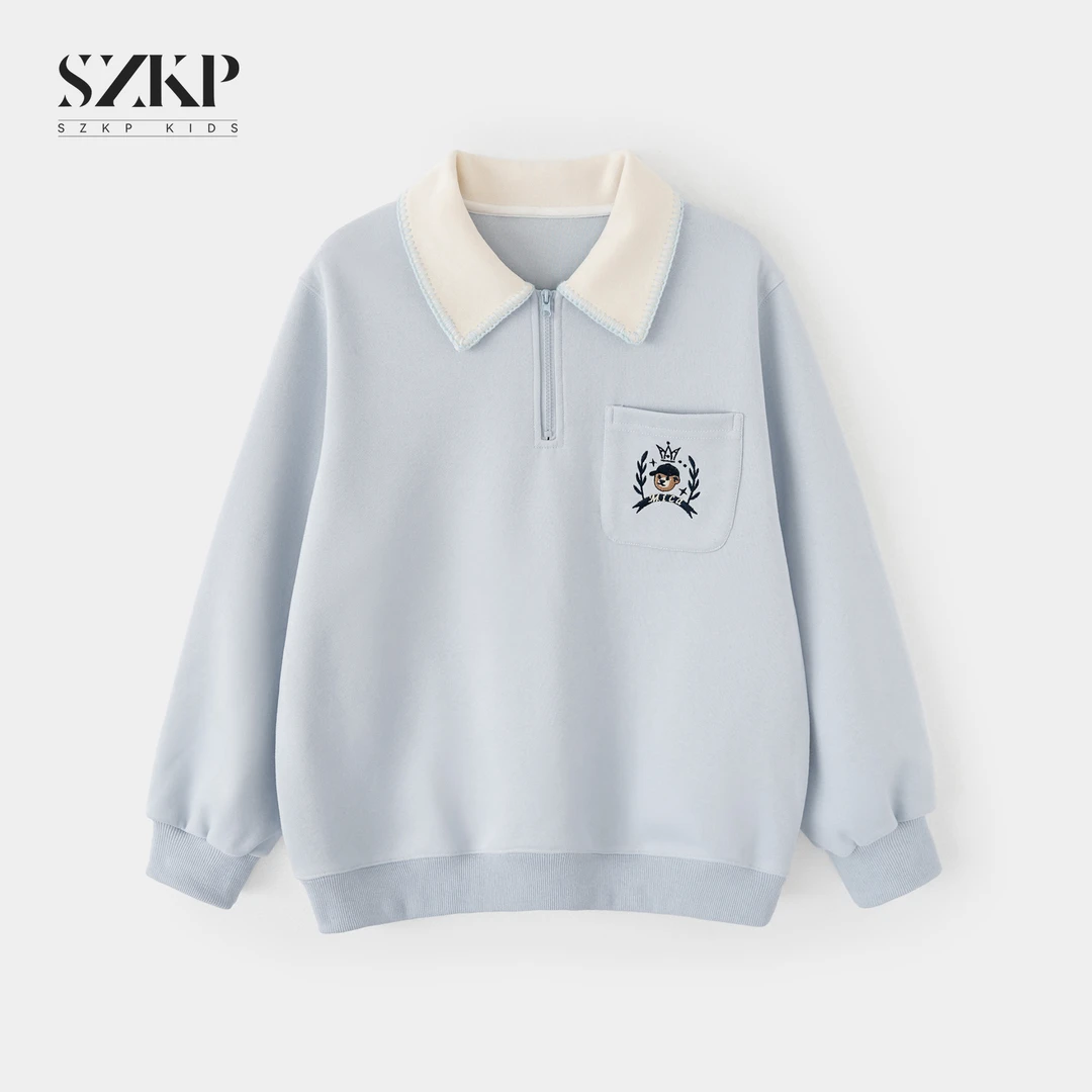 SZKP女童秋装新款休闲上衣中大童长袖卫衣儿童洋气衣服YNYQ552438
