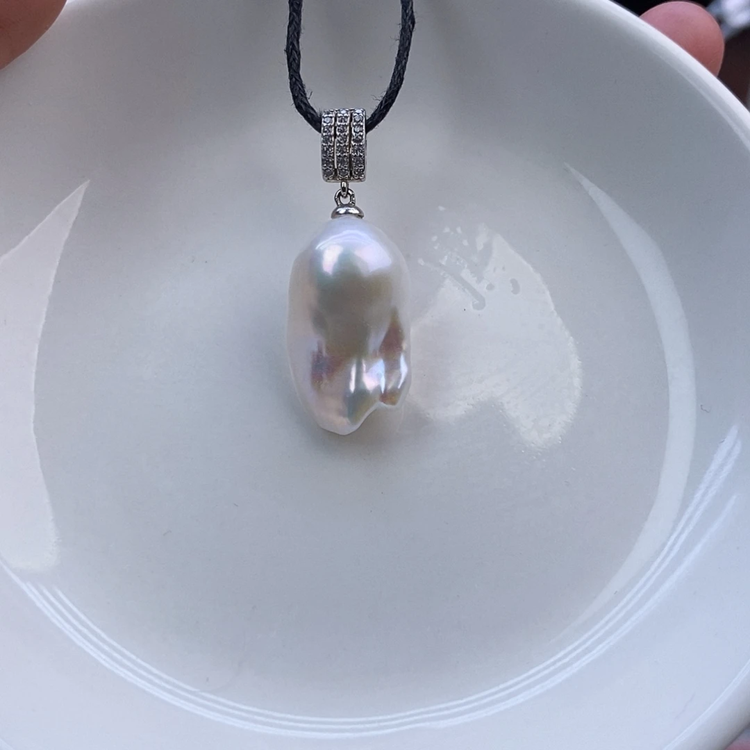 吊坠925银淡水吊坠03