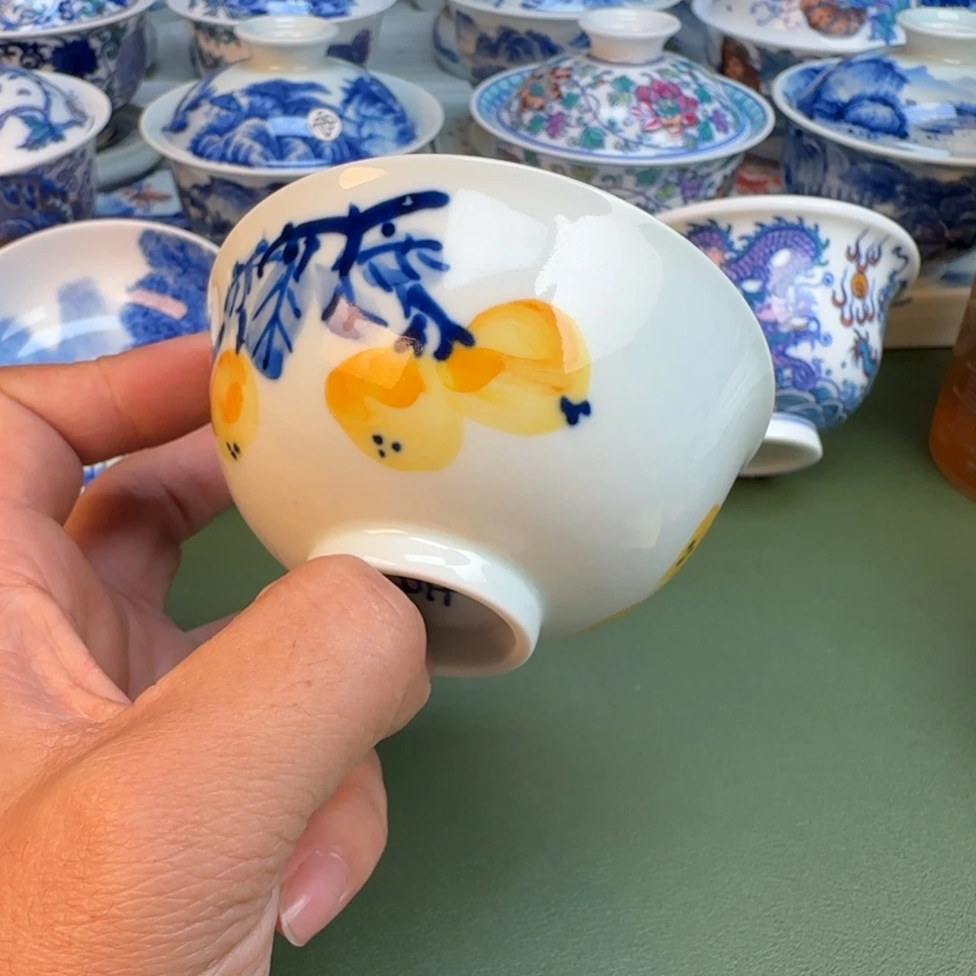 纯手工纯手绘茶具石头282