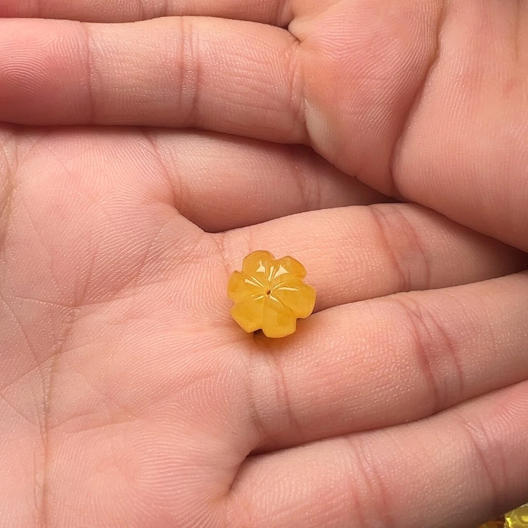 蜜蜡未镶嵌颈饰南瓜珠提溜