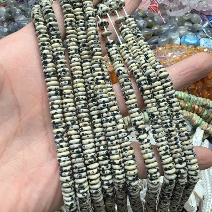 合金玛瑙/玉髓珠宝半成品一条2x6m斑点石隔片