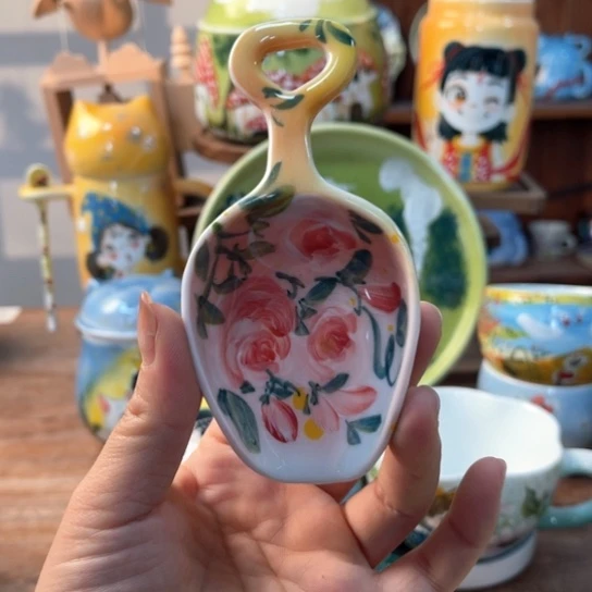 缸景德镇釉下手绘陶瓷