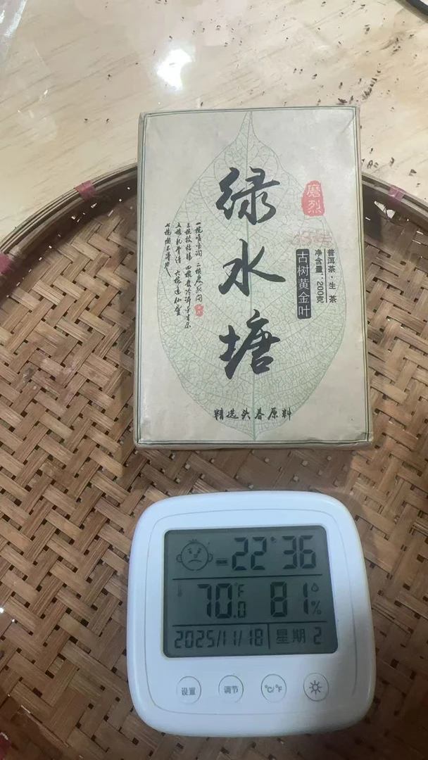 【56】2025年 绿水塘（春 ）古树混采 黄金叶 生茶砖200克 11月18日