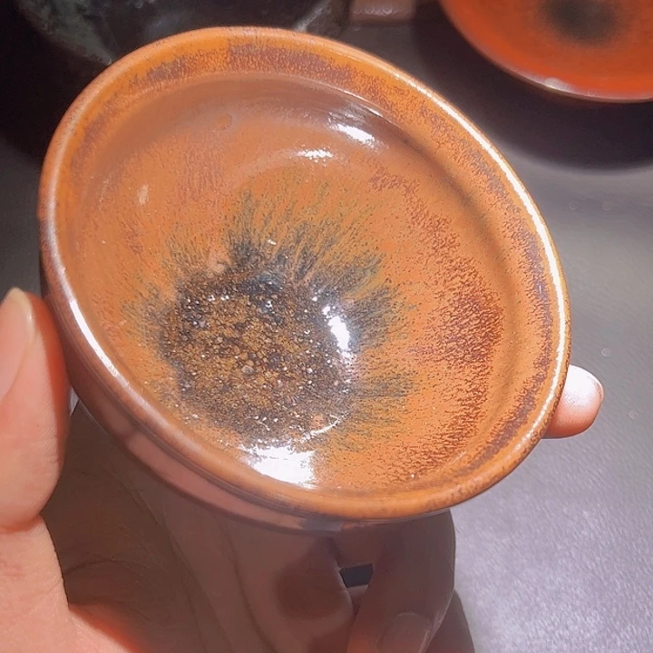 建窑建盏柴烧窑变盏
